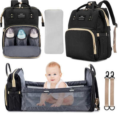 Convertible Backpack Baby Crib/Diaper Bag